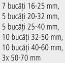 Sortiment bride furtun - Versiunea W2 (carcasă și bandă din oțel inoxidabil)