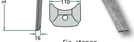 [AMAT3-107672] Dinte grapa rotativa - stanga