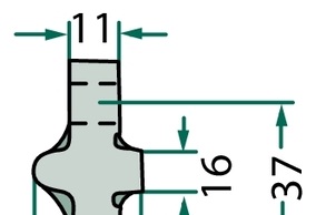 [AMAT3-107712] Dinte pentru grapa rotativa - stânga