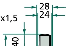 [AMAT3-107725] Dinte pentru grapa rotativa - dreapta