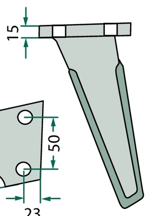 [AMAT3-107728] Dinte pentru grapa rotativa - dreapta