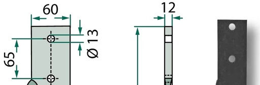 [AMAT3-107731] Dinte pentru grapa rotativa - dreapta