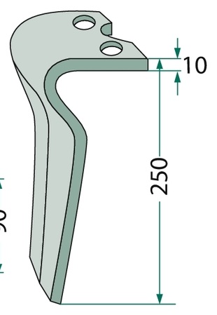[AMAT3-107735] Dinte pentru grapa rotativa - dreapta