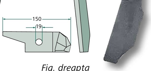 [AMAT3-107746] Dinte grapa rotativa - stanga