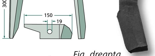[AMAT3-107748] Dinte grapa rotativa - stanga