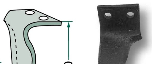 [AMAT3-107771] Dinte pentru grapa rotativa - dreapta