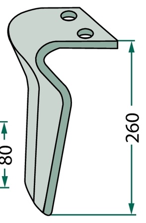 [AMAT3-107803] Dinte grapa rotativa - dreapta