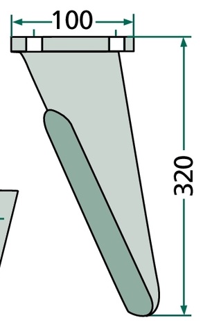 [AMAT3-107806] Dinte pentru grapa rotativa - dreapta