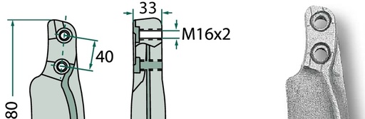 [AMAT3-107826] Dinte - cu filet pentru fixare