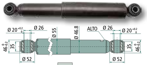[AMAT3-111176] FAD Amortizor - pentru osia de direcție