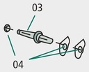 Jost manivela tandem compl. - rabatabila