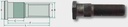 Bolt de roata 20,5 mm