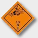 Gefahrzettel, Kl. 2.1 SK- Folie 300x300 300 x 300 mm