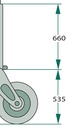 SIMOL Stützrad M 320/1 Ø 82,5 mm