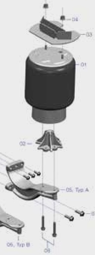 [AMAT3-109974] Jost Set reparatii pentru burduf tip E