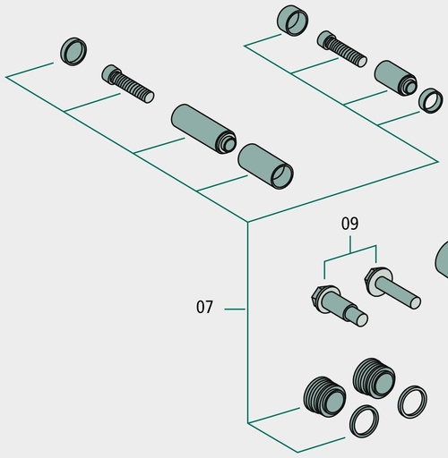 [AMAT3-109980] Jost Garnitura senzor de uzura - Varianta cablu