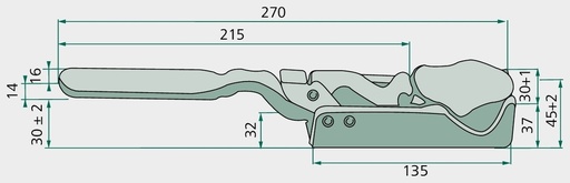 [AMAT3-110474] Hesterberg Obturator 664N stânga VZ stanga