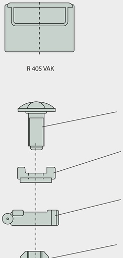 [AMAT3-110100] Jost Pivot rotativ • Drehzapfen mit Gewindebegrenzung durch Ring
