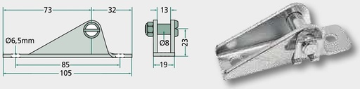 [AMAT3-110592] Stabilus Bloc de prindere - zincat