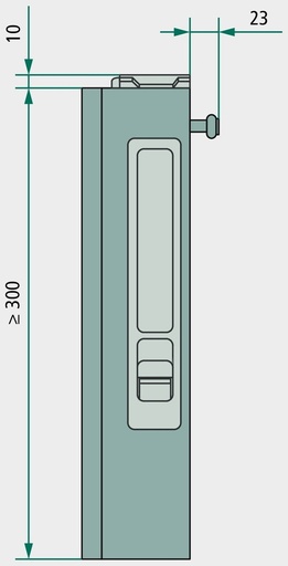 [AMAT3-111858] Kinnegrip Muchie de profil T50 - stanga