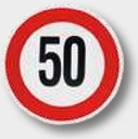 Autocolant limitare viteză - 10 km/h