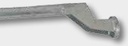 Tub suport, drept, vz, L:650mm, D:42mm - L:650mm, Ø:42mm