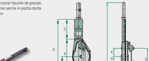 [AMAT3-110829] Haacon Troliu cu cremalieră și pinion 205206 1624.3D