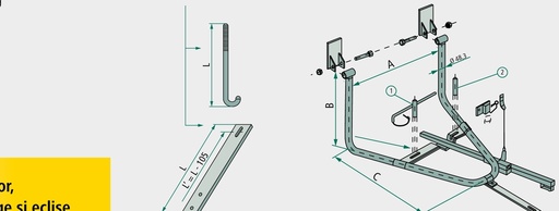[AMAT3-112069] Suport pentru troliu 430 mm