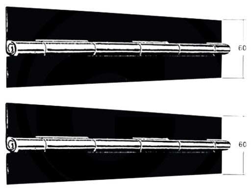 [AMAT3-111807] Banda - zincata pas 30 mm dorn din alama Ø 6 mm