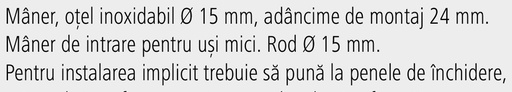[AMAT3-112078] Pastore & Lombardi Inchizatoare - otel inoxidabil
