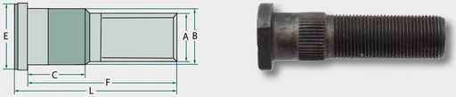 [AMAT3-110870] Bolt de roata 22,4 mm