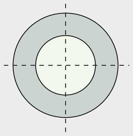 [AMAT3-112209] Disc de echilibrare - negru 30 x 56 x 1,00 mm (ID x AD x S)