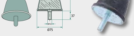 [AMAT3-112271] Placi din cauciu 250 mm