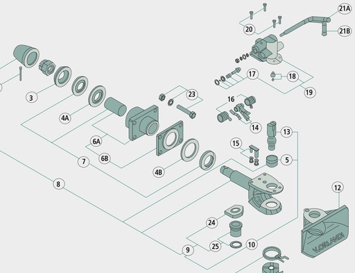 [AMAT3-112316] Orlandi Cupla de tractare seria de fabricatie E - levier in sus