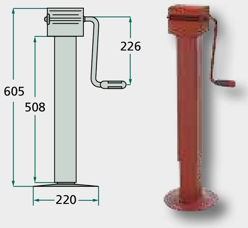 [AMAT3-112617] SIMOL Suport □ 80 mm