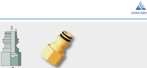 [AMAT3-114026] Kongsberg Adaptor ABC Regular M14X1,5 regulat