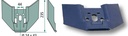Frank Brazdar cu aripi - 270 x 10 mm