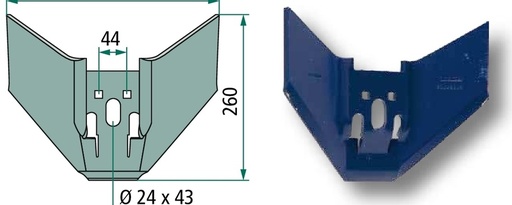 [AMAT3-114124] Frank Brazdar cu aripi - 330 x 10 mm