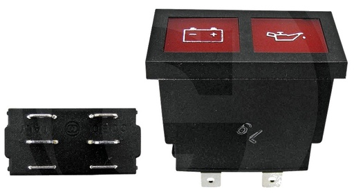 [AMAT3-113427] Cobo Lampa de control - Simboluri 2x roșii
