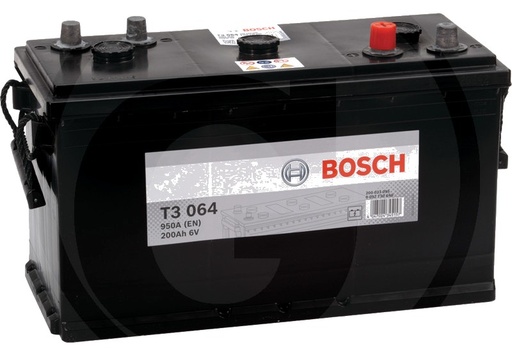 [AMAT3-114979] BOSCH Baterie T3 064 6 V / 200 Ah - Tehnologie hibridă SLI; calciu / calciu; reumplere cu apă