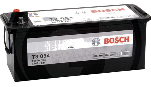 [AMAT3-114980] BOSCH Baterie T3 054 12 V / 154 Ah - Tehnologie hibridă SLI; calciu / calciu; reumplere cu apă