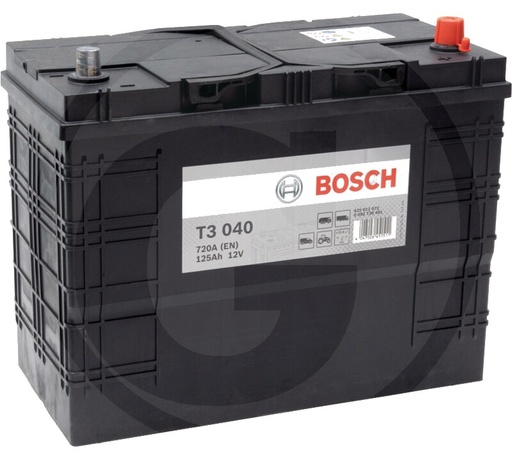 [AMAT3-115061] BOSCH Baterie T3 040 12 V / 125 Ah - Tehnologie hibridă SLI; calciu / calciu; reumplere cu apă