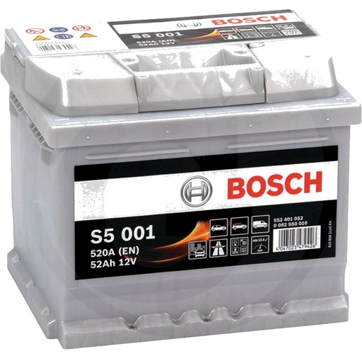 [AMAT3-115089] BOSCH Baterie S5 001 12 V / 52 Ah - Tehnologie SLI; calciu / aliaj de calciu