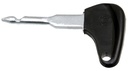 BOSCH Cheie de rezerva - acoperit cu plastic, negru