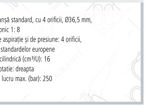 [AMAT3-116509] Parker Motor cu piston F11-014-QB-CV-K-000-0000-P0 350 bar