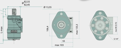 [AMAT3-116658] WHITE Set etansare OMP / RX NBR