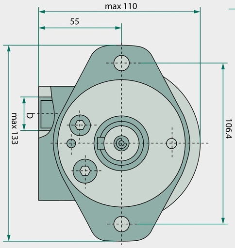 [AMAT3-116661] WHITE Motor OMR 200 D=32mm 162,5 mm