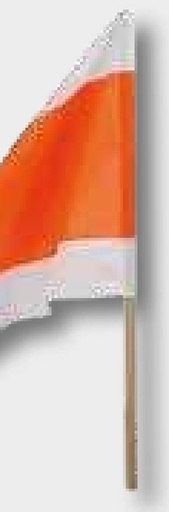 [AMAT3-115538] Steag de avertizare Steag: 500 x 500 Lungimea manerului: 800 Mâner Ø: 21,5 mm