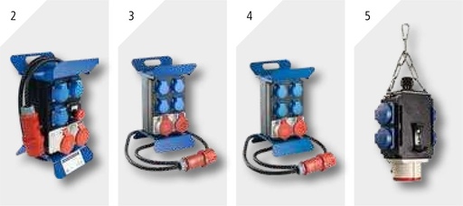 [AMAT3-121610] Distribuitor curent STECKY CEE Stecky-Distribuitor curent 230V ""F""2,5 m H07RN-F 5G2,5 cu 16A CEE-stecher prize 230V/16