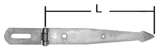 [AMAT3-121663] Siguranta robusta cu varf ascutit - Galvanizat ușor